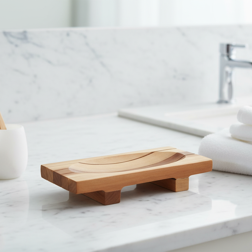 Sutainable wooden soap dishes