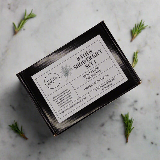 mens bath and shower set