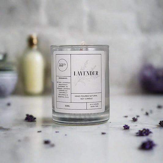 lavender soy candle 9cl
