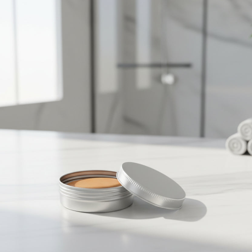 aluminium travel tin